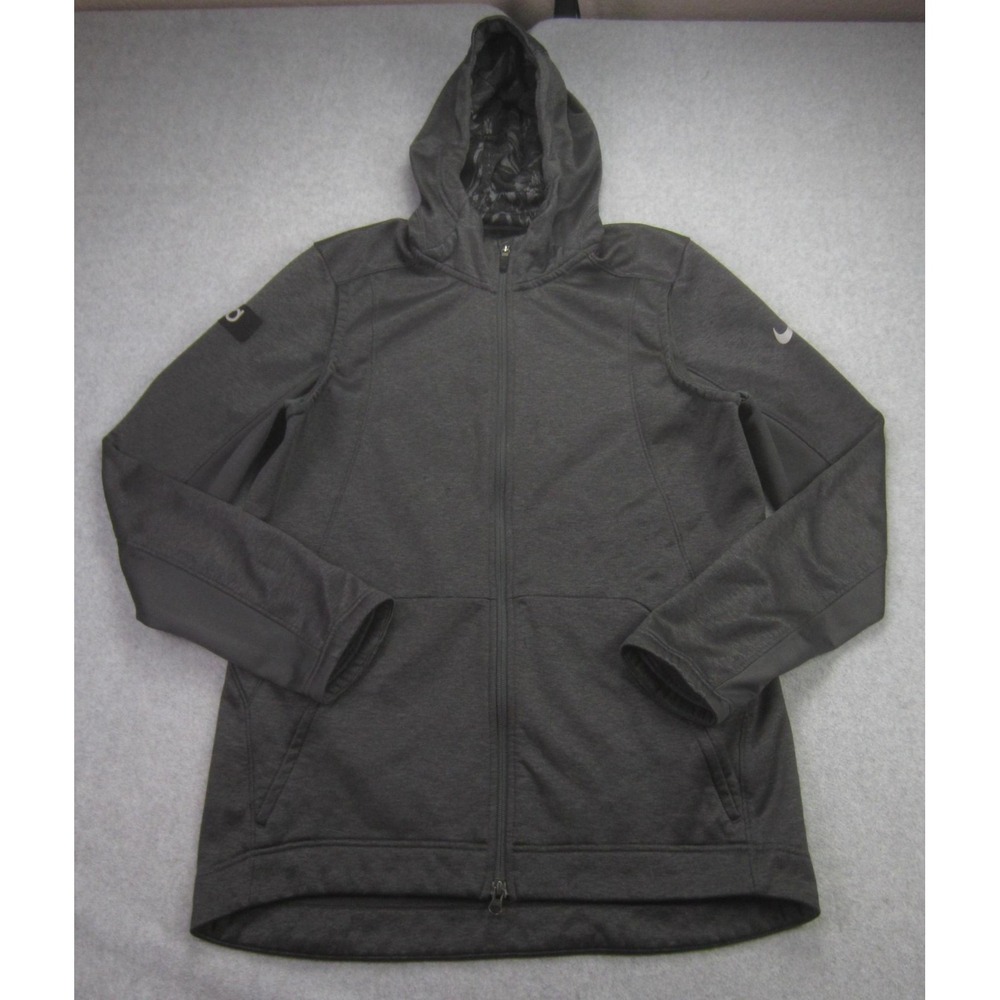 Nike KD Jacket Mens Large Gray Dri-FIT Full Zip Hoodie Basketball 800097 READ